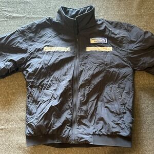 Vintage Continental Airlines Baggage Handler Jacket Men's XL Logo‎ Patch Blue